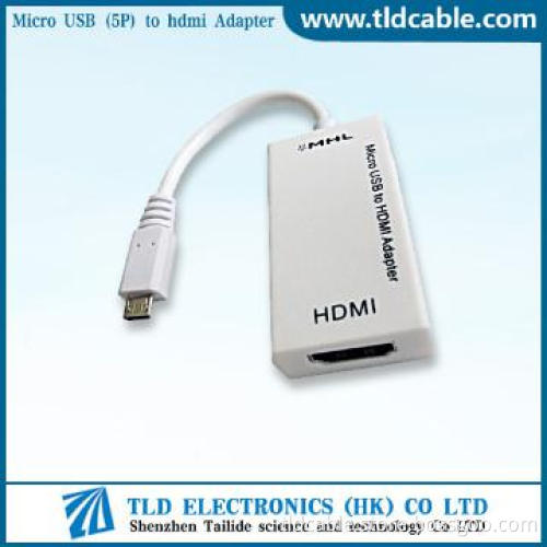 MHL (Micro USB) to Female HDMI Adapter (1080p Supported)